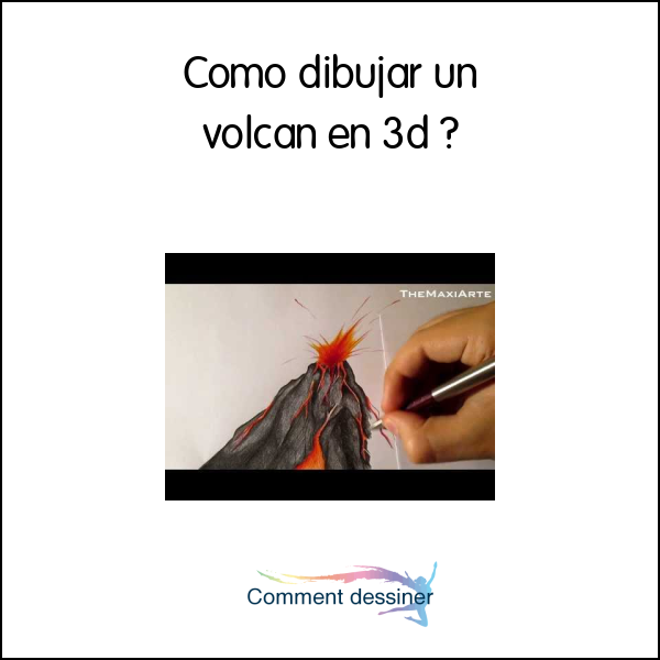 Como dibujar un volcan en 3d